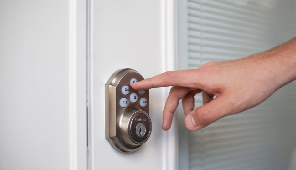 ADT smartlock on a Naperville home